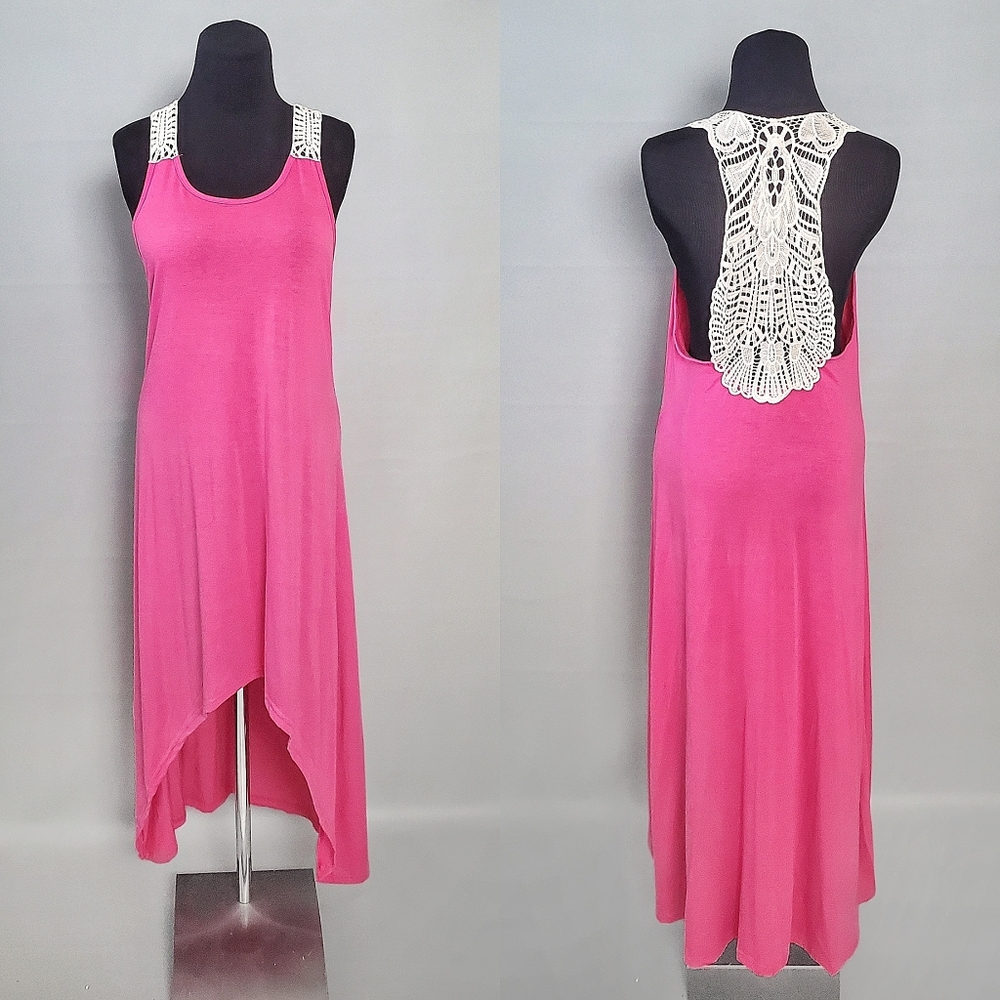 High Low Dress-Pink